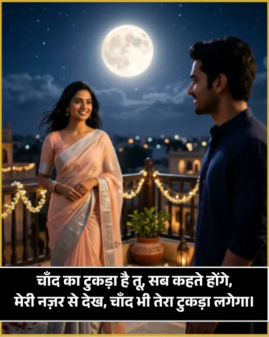 Chand Shayari 2 Line for Girl Chand Shayari 2 Line for Girl