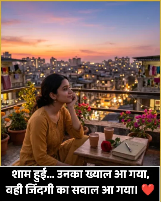 Good Evening Shayari 2 Line Good Evening Shayari 2 Line
