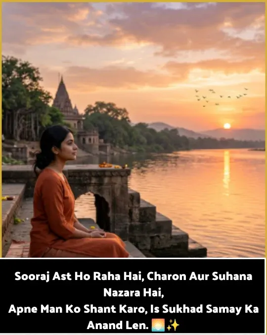 Good Evening Shayari in Hindi Text in English Good Evening Shayari in Hindi Text in English