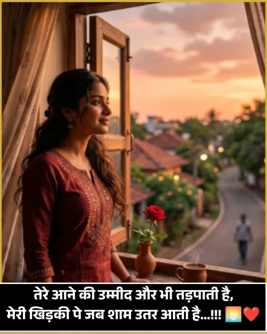 Good Evening Shayari in Hindi Text with Emoji Good Evening Shayari in Hindi Text with Emoji