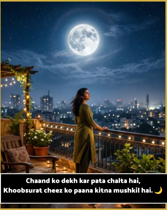 Moon Shayari in English Text Moon Shayari in English Text