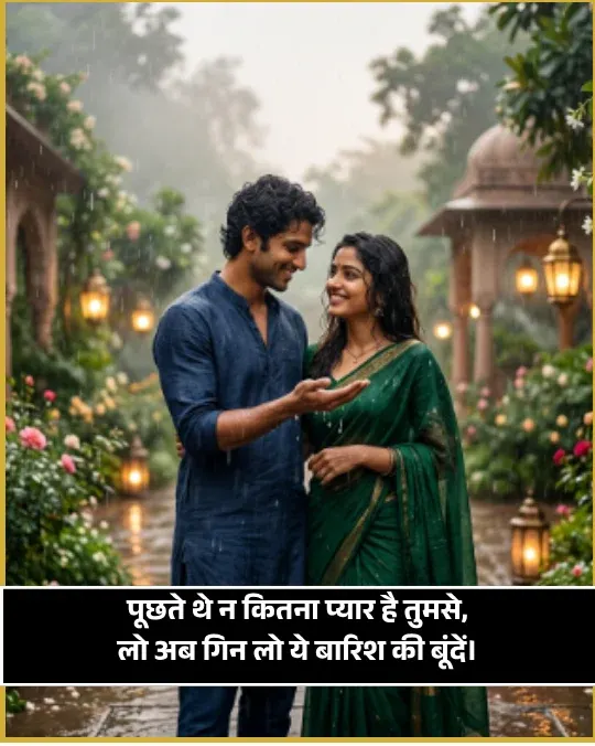Romantic Barish Shayari Romantic Barish Shayari