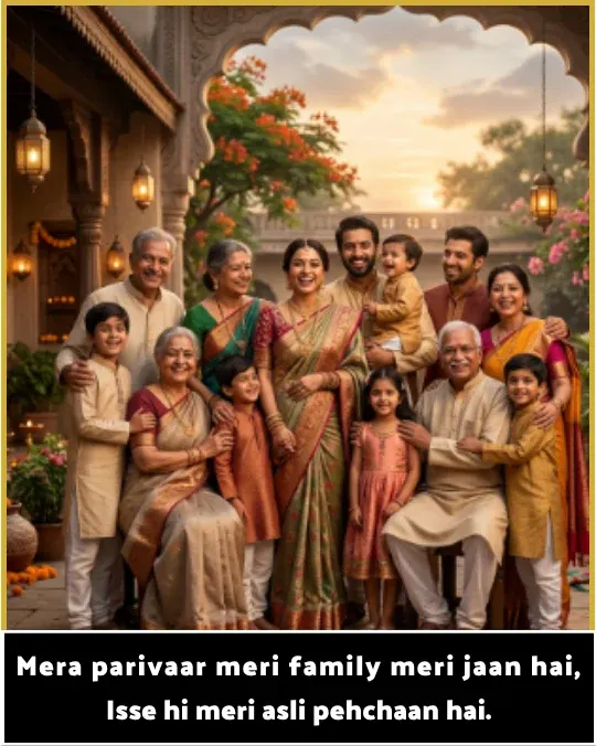 Short Family Shayari in English Hindi Short Family Shayari in Hindi